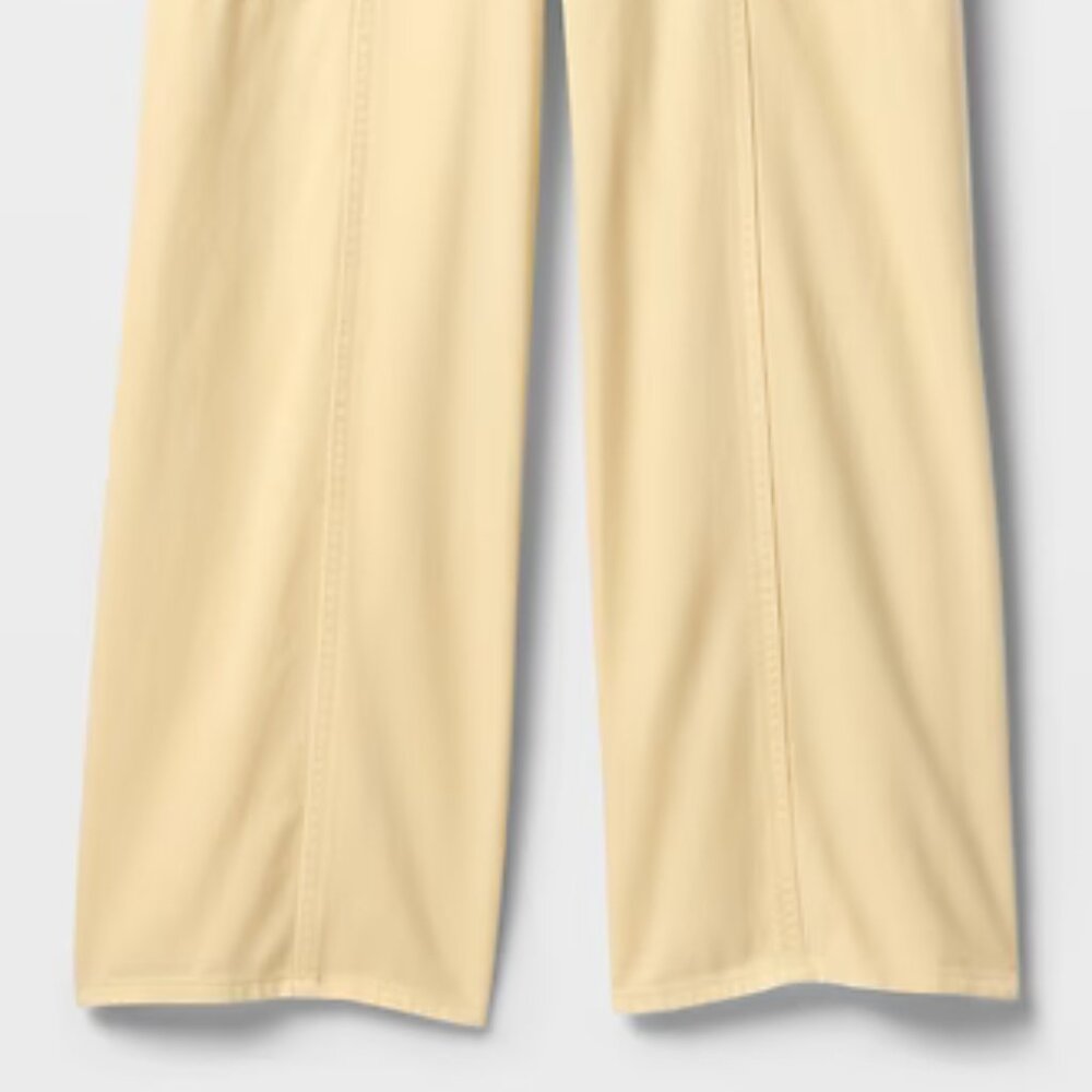 GAP Yellow Mid Rise SuperSoft Baggy Utility Jeans/NWT/Size: 8/29 - Picture 6 of 16